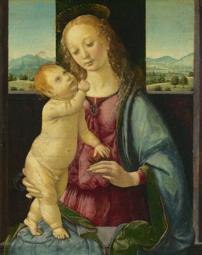 Madonna col Bambino e Melagrana, 1475-80 da Lorenzo di Credi